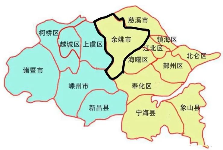 浙江余姚地图（浙江余姚位置图片）
