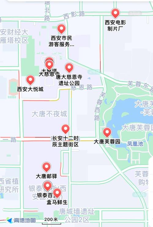 大雁塔地图（大雁塔地图景区）