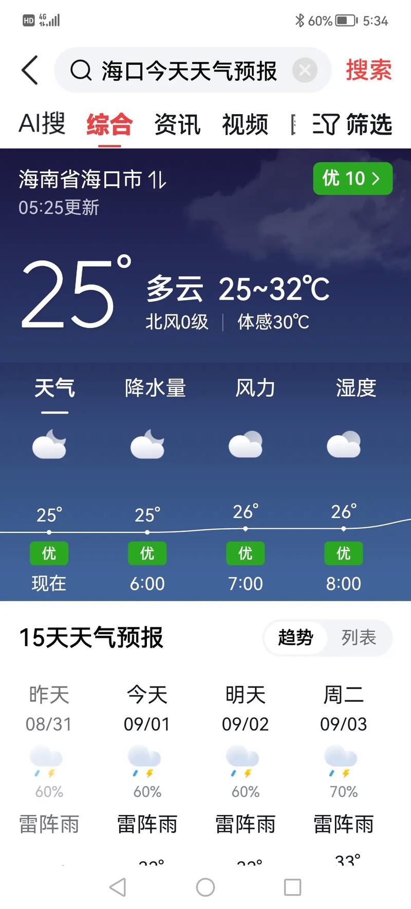 七日天气预报（海口七日天气预报）