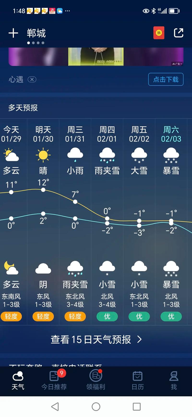 淮南天气预报（淮南天气预报30天一个月）