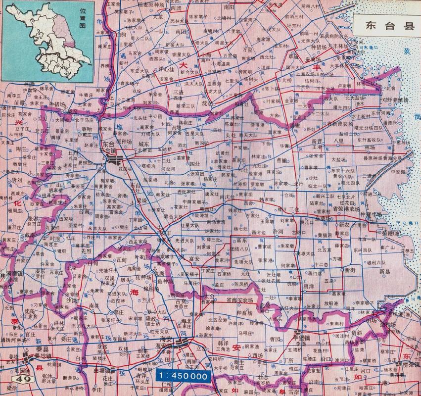 东台市地图（东台市地图全图）