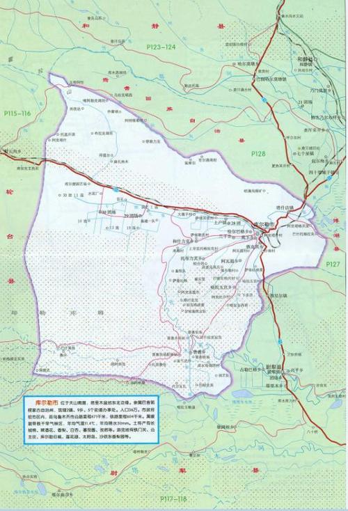 库尔勒市地图（库尔勒市地图完整版）