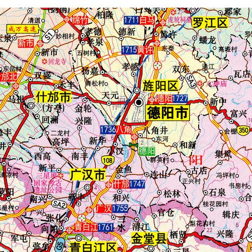 德阳市地图（德阳市地图划分）